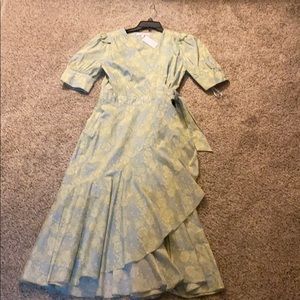 Antonio Melani ruffle wrap dress